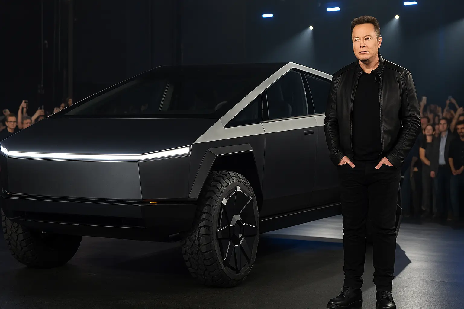 Elon Musk Reveals Tesla Cybertruck at 2025 Launch Event