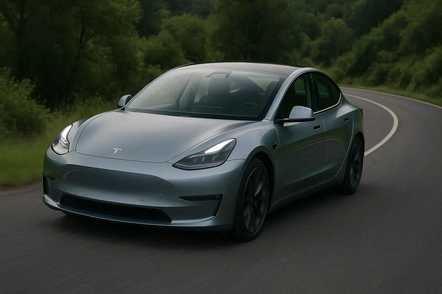 2025 Tesla Model 3 Highland Driving Through Australian Roads